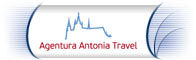 Firemní logo pro cestovní agenturu Antonia Travel